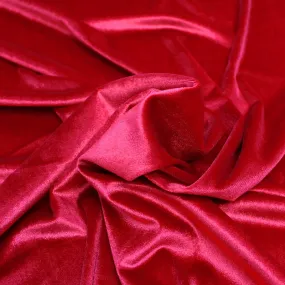 Dressmaking Stretch Velvet - Red