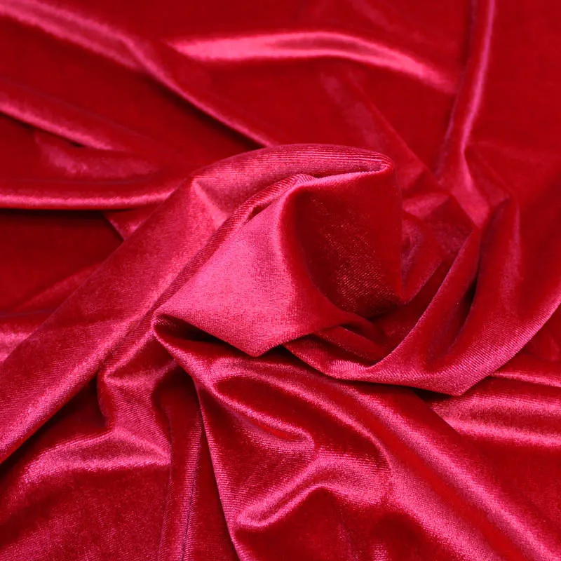 Dressmaking Stretch Velvet - Red