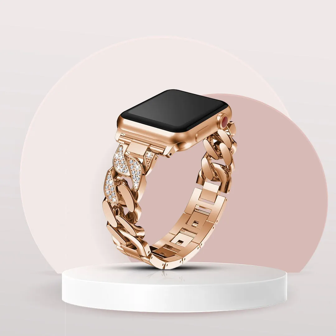 Elegant Diamond Bracelet for Apple Watch - Gold