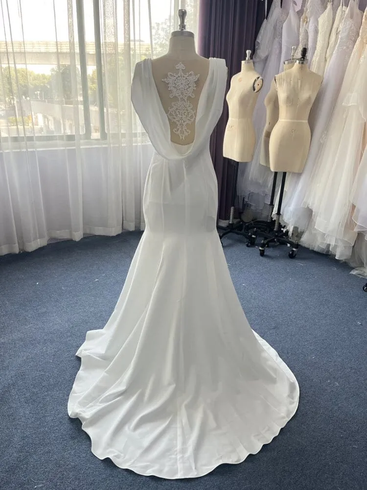 Elegant Satin Classic Wedding Dress