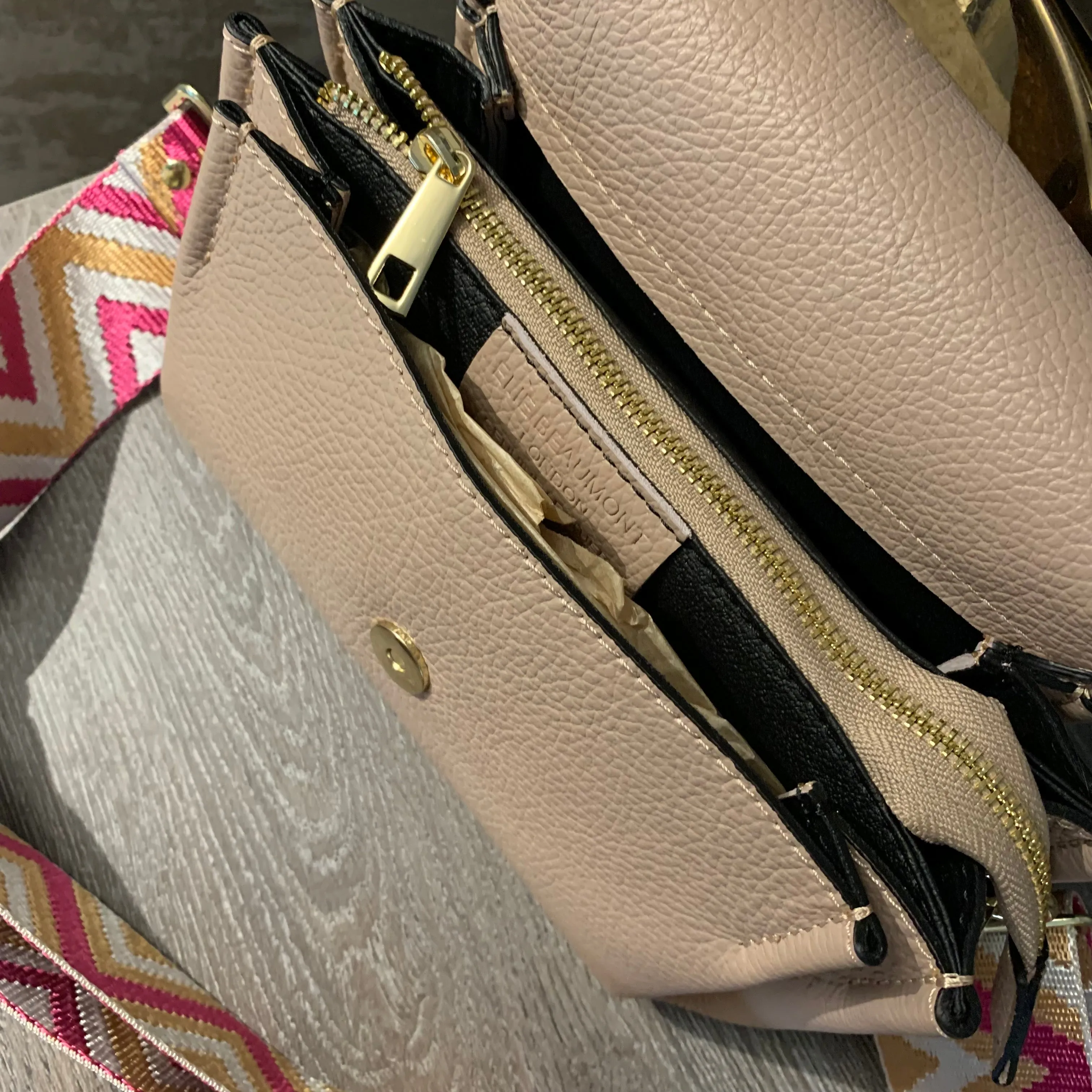 Elie Beaumont Nude Envelope Bag