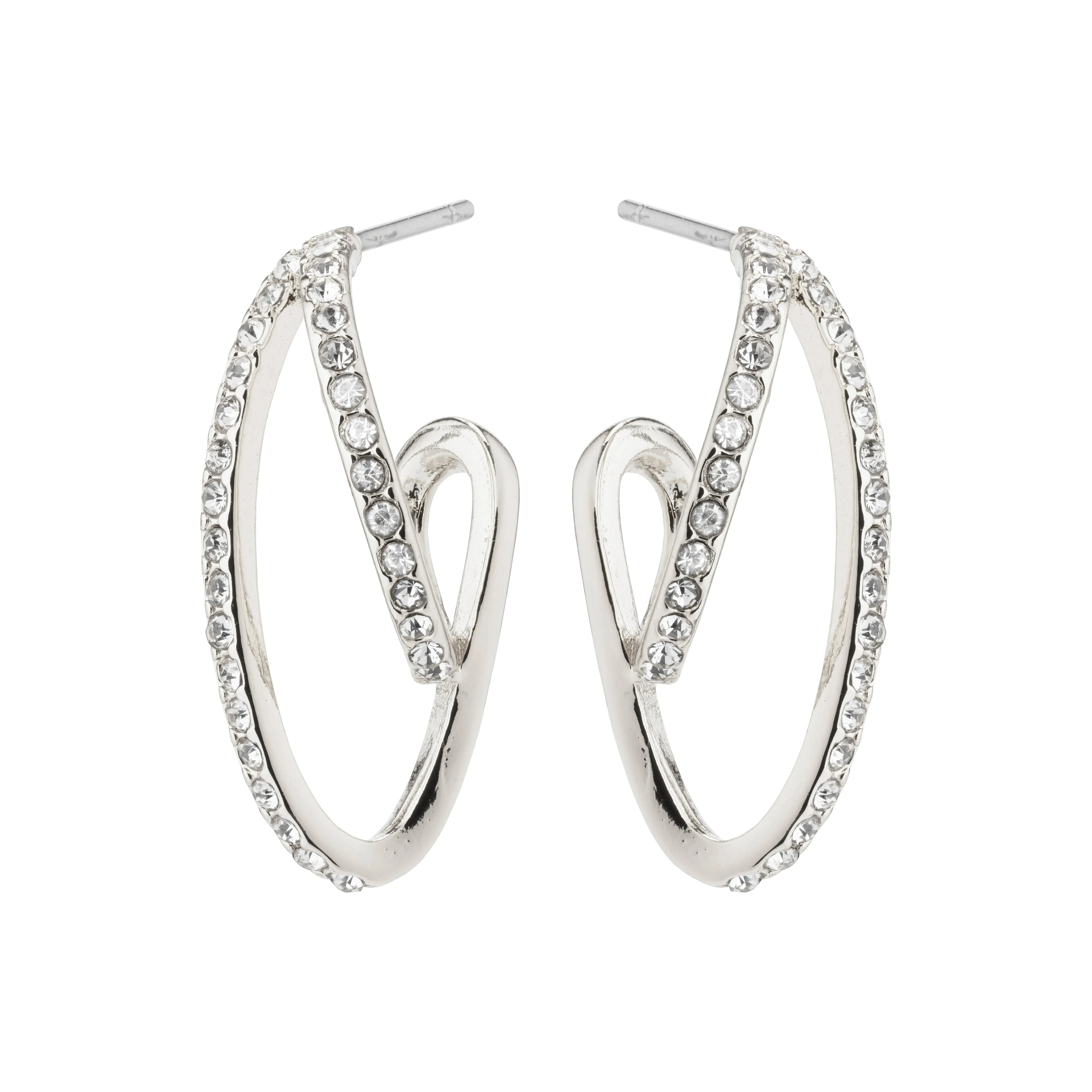 ETTY crystal earrings silver-plated