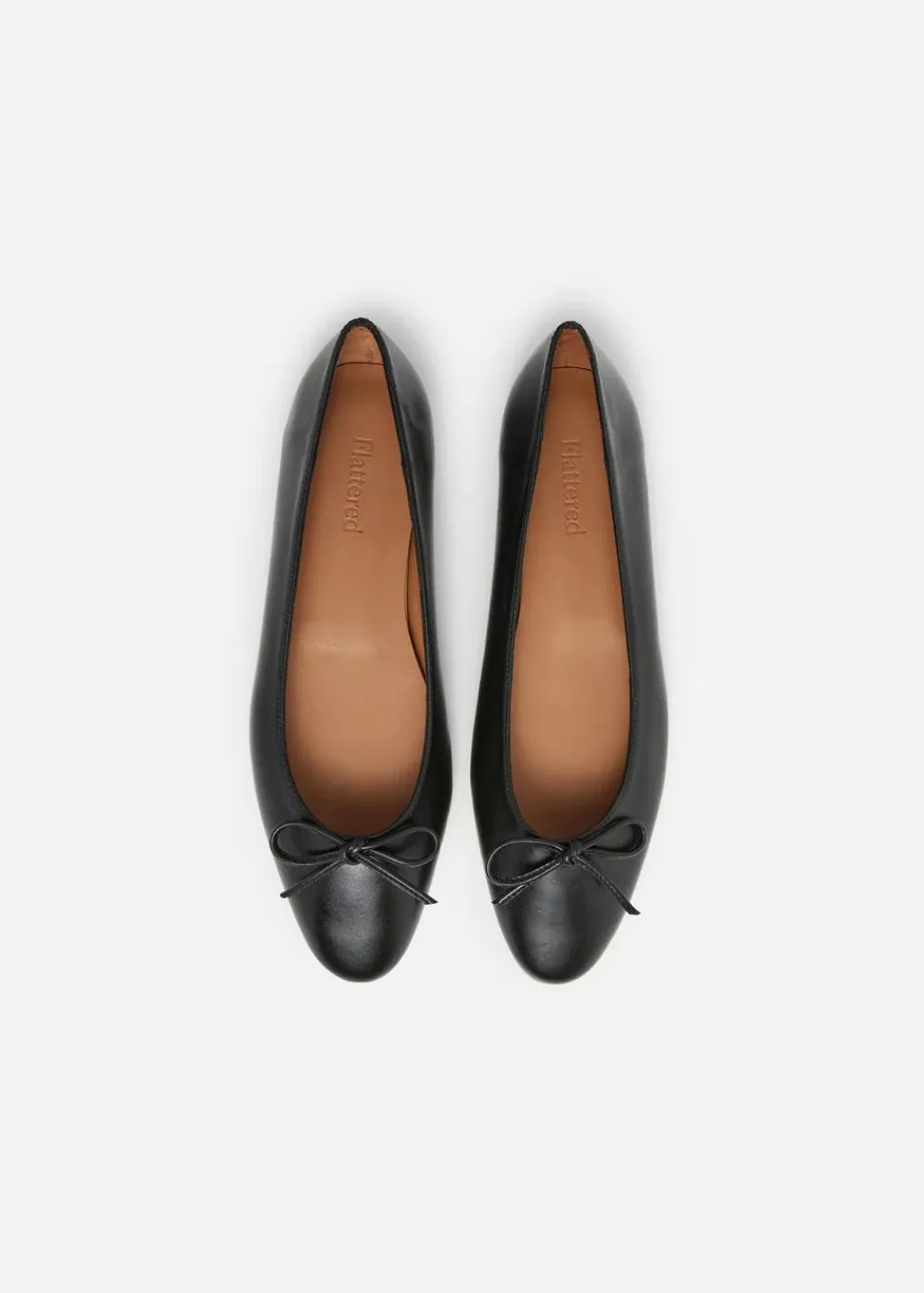 Flattered Bodil Ballet Flat in Black