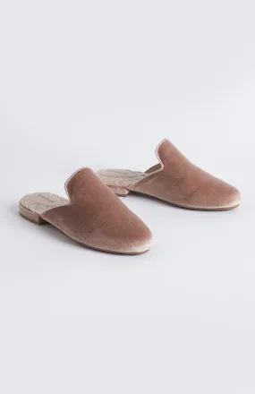 Florence Luxury Velvet Slipper - Blush