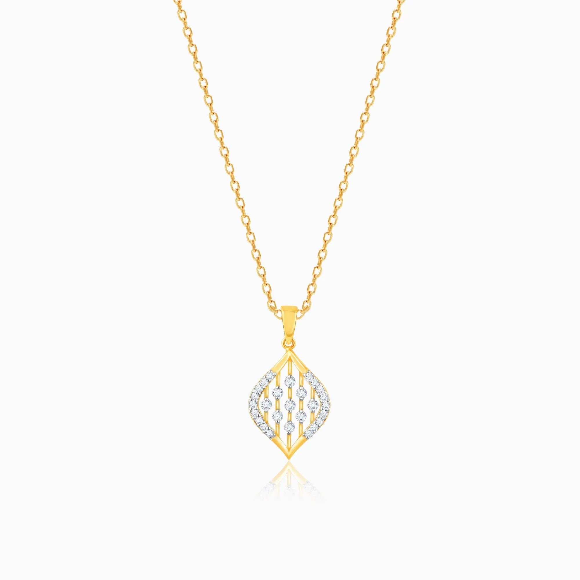 Gold Dreamy Tenderness Diamond Pendant