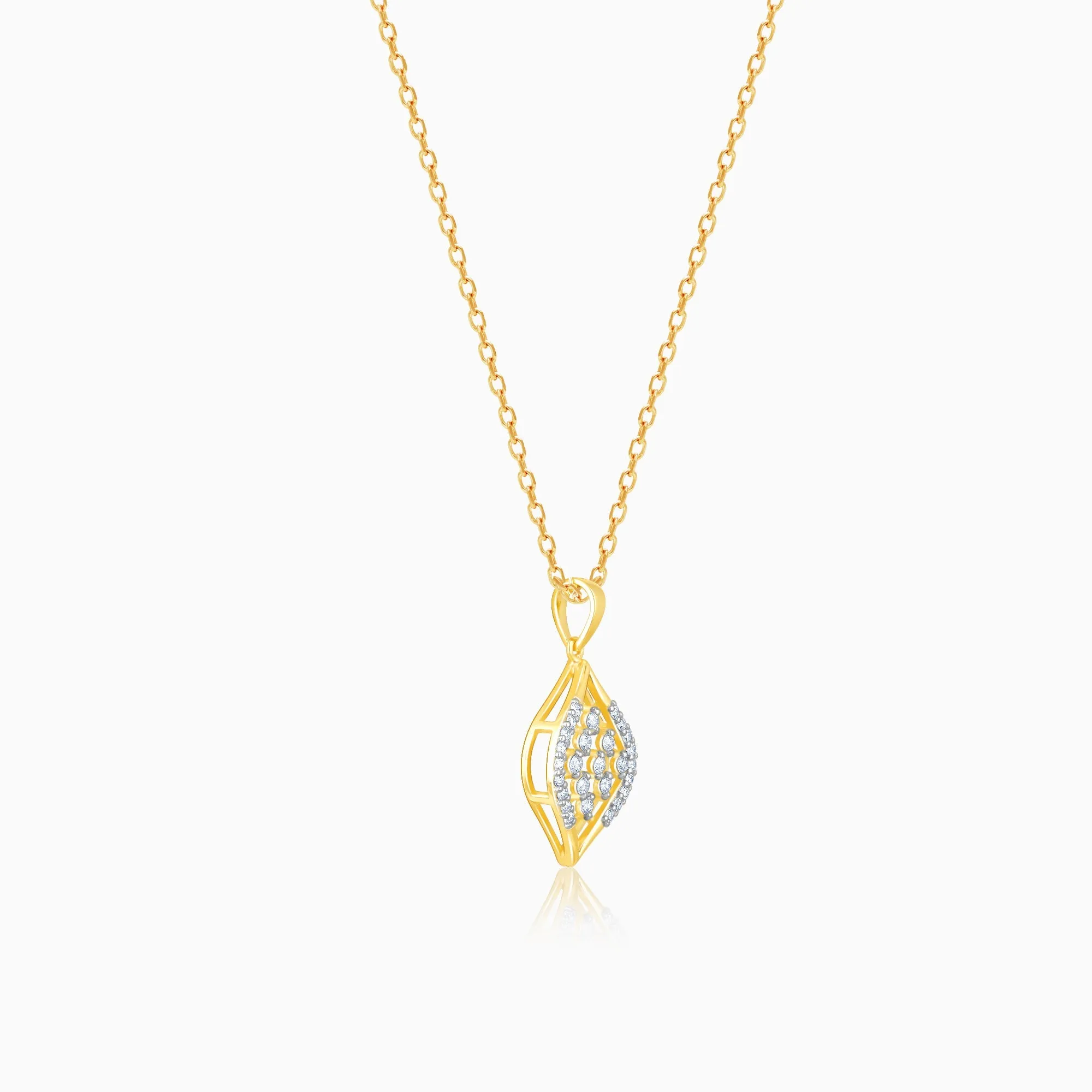 Gold Dreamy Tenderness Diamond Pendant