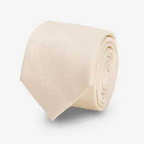 Grosgrain Solid Light Champagne Tie