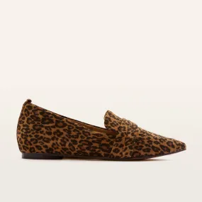 Harlow Leopard Print Suede