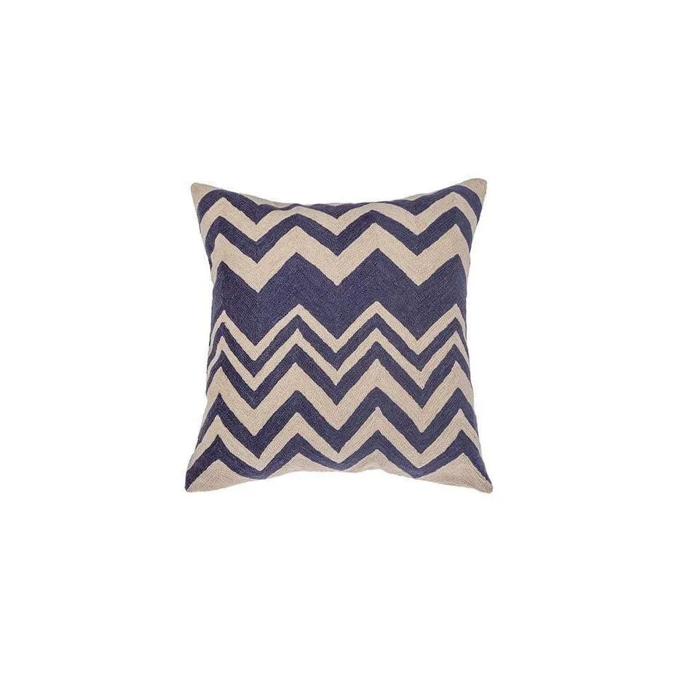 Herringbone Attica Cushion Cover Black & White - Set of 2