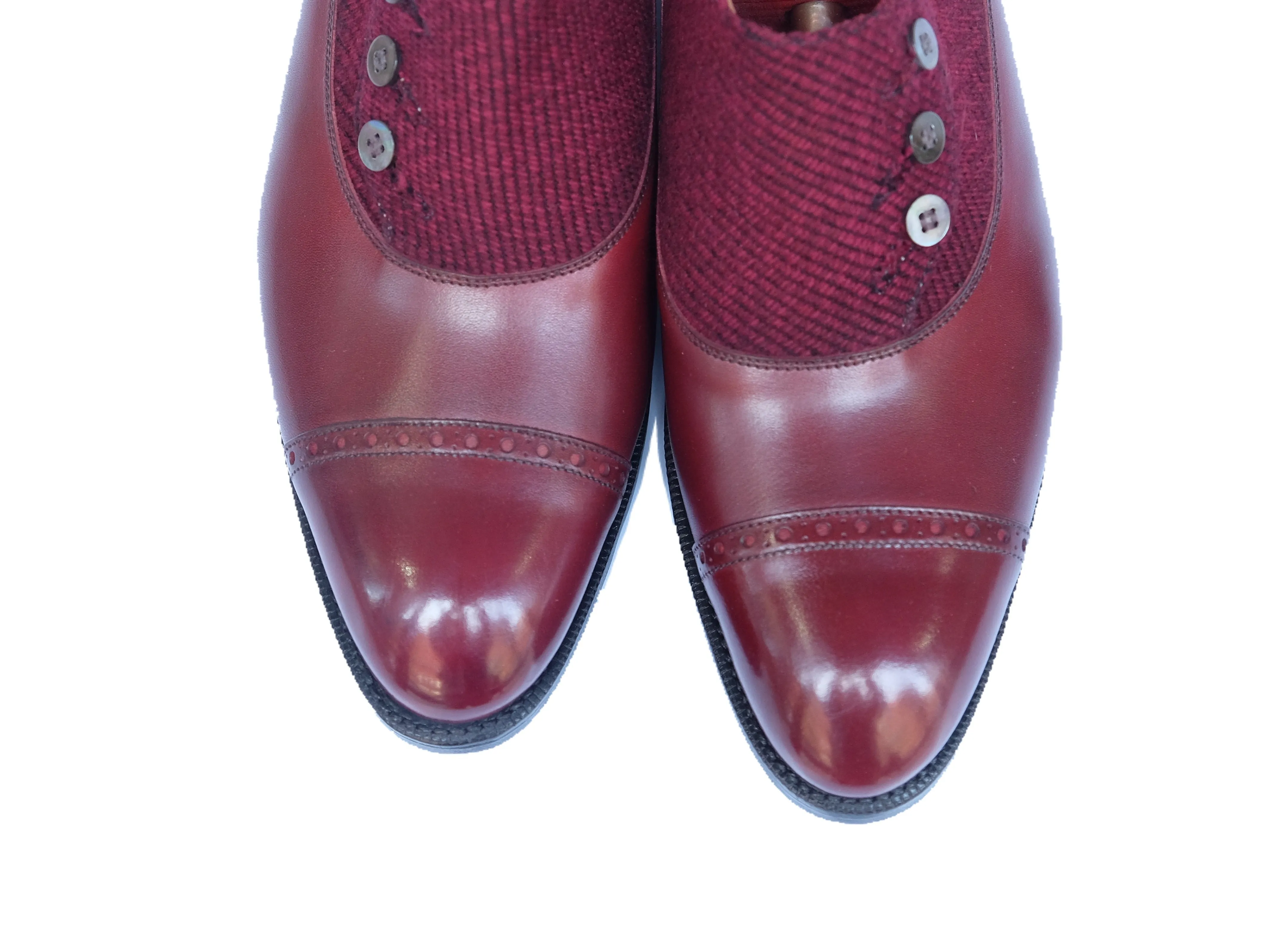 Kingston - MTO - Burgundy Calf / Red Poulsbo - NGT Last - Single Leather Sole