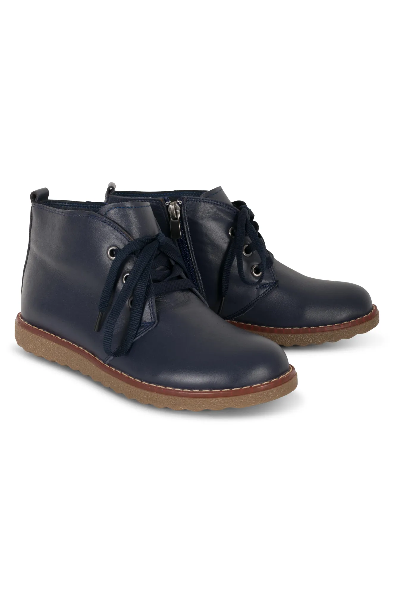 Leather Ankle Boot | NAVY | CLAIRE ZZ