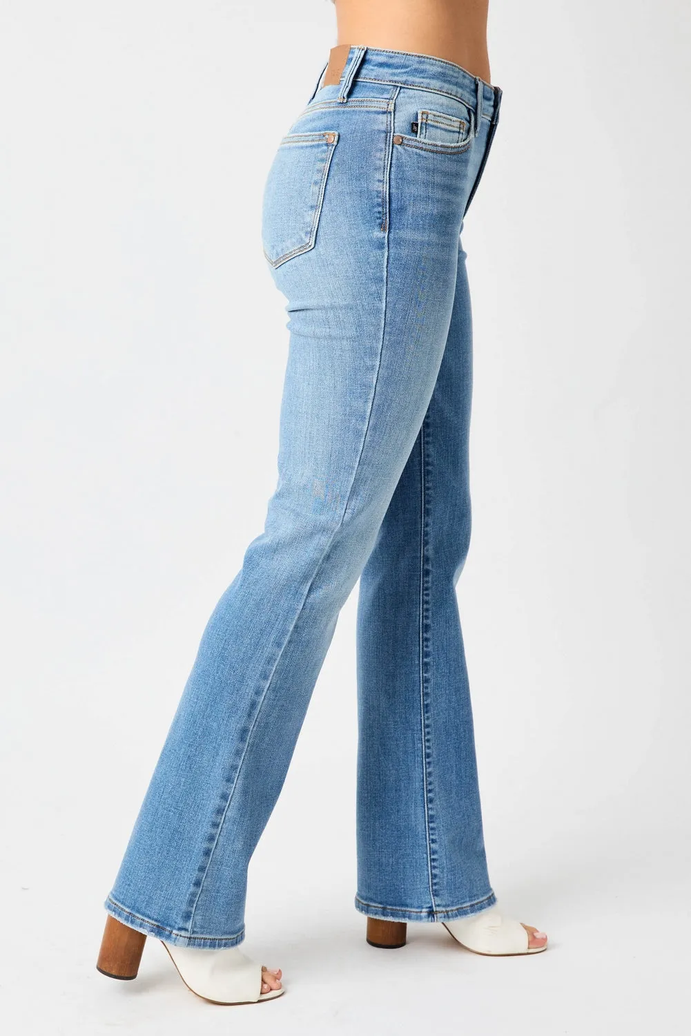 Lila Mid Rise Vintage Bootcut Jeans - PLUS