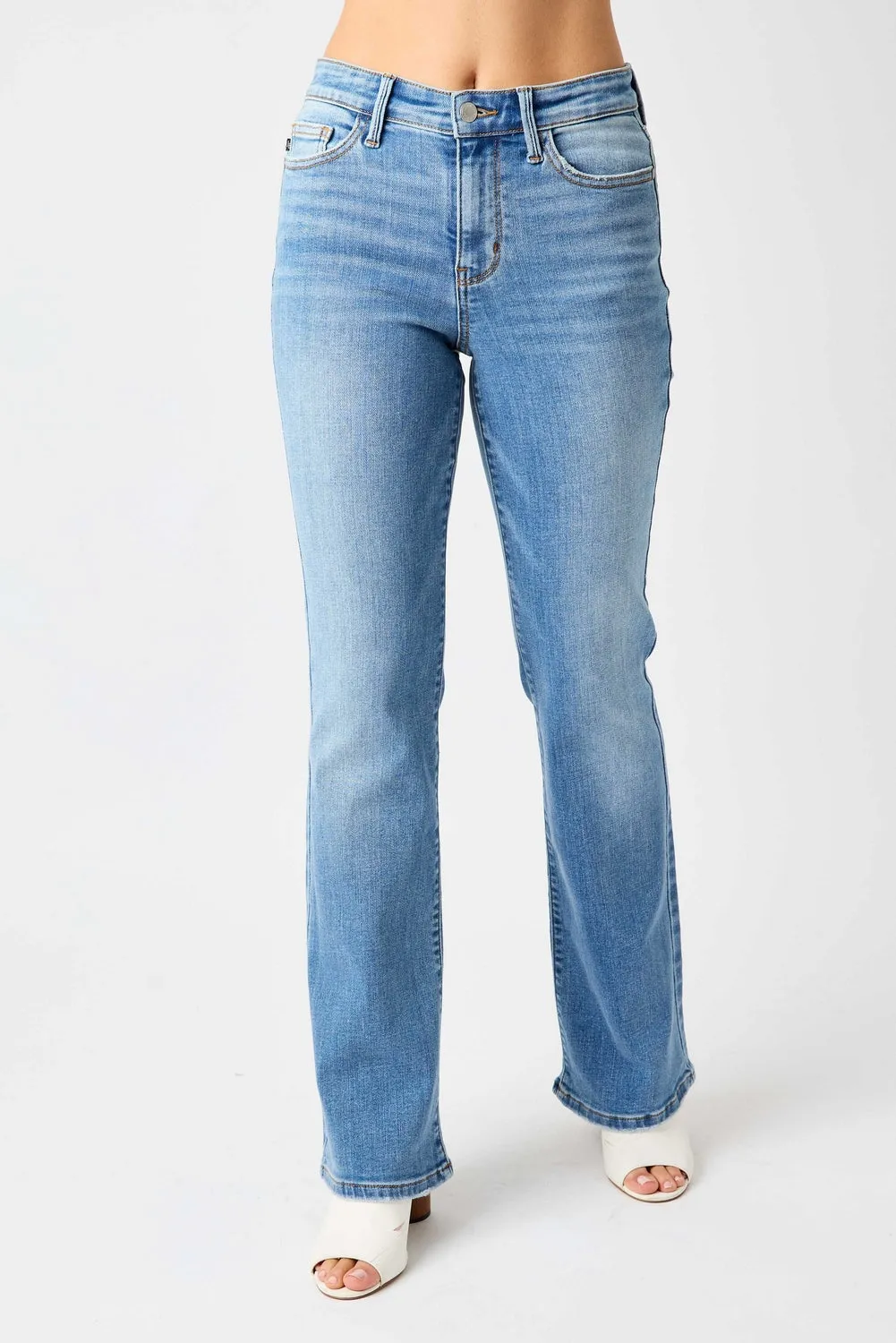 Lila Mid Rise Vintage Bootcut Jeans - PLUS