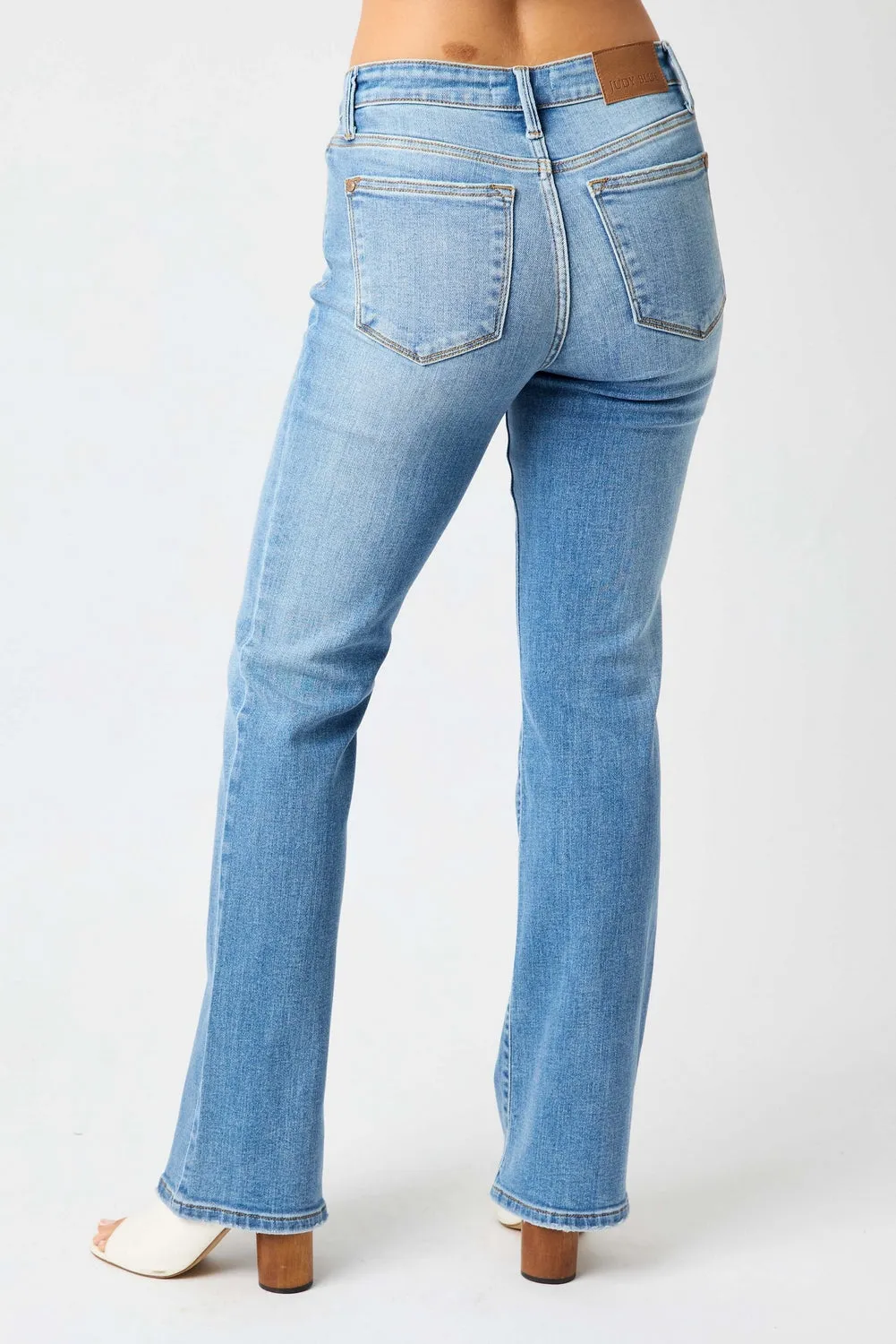 Lila Mid Rise Vintage Bootcut Jeans - PLUS