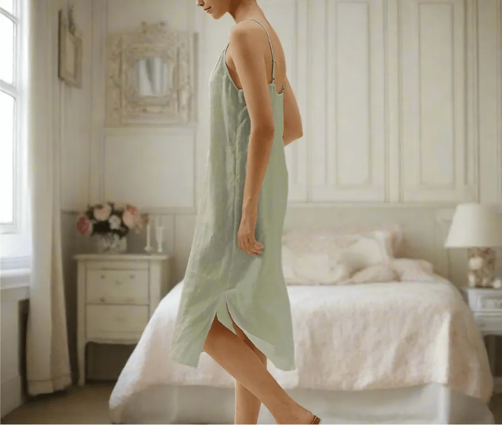 Linen Lindy, Elegant Nightdress