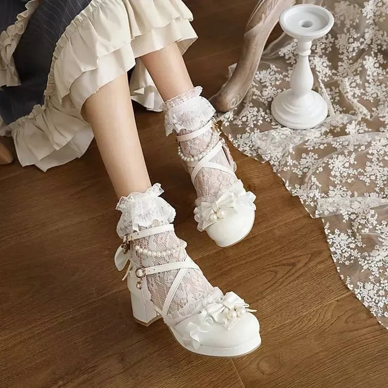 Lolita Heels - Mary Jane Shoes Heel, vintage Mary Janes, High Heel Mary Janes, lolita, retro high heels, retro shoes, harajuku, kawaii