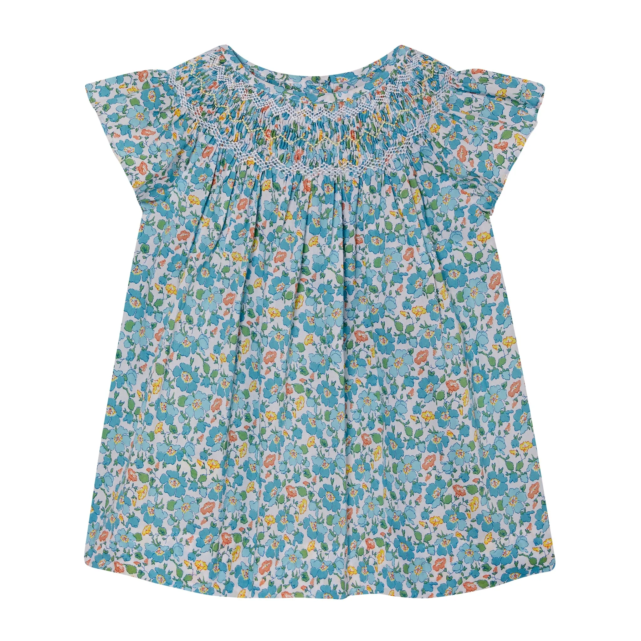 Made With Liberty Fabric: Smocked Girls Blouse - Soleil