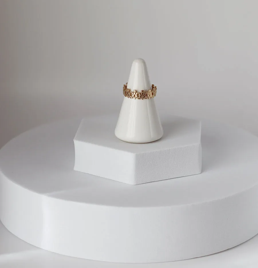 Maria Auspice Ring in 14K Gold