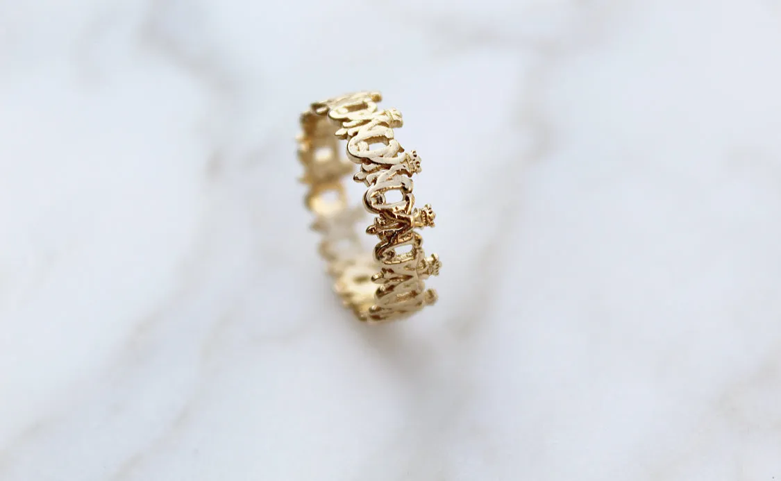 Maria Auspice Ring in 14K Gold