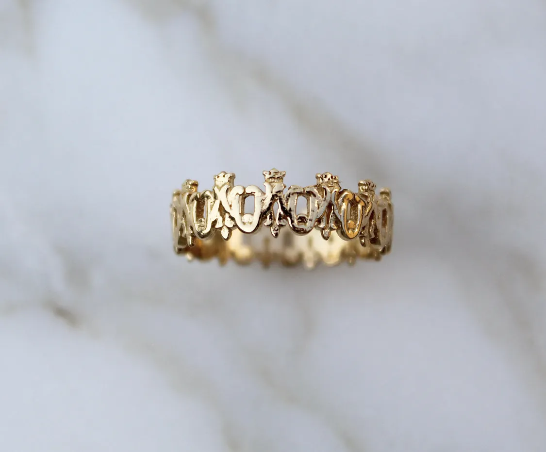 Maria Auspice Ring in 14K Gold