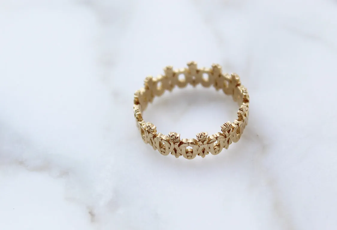 Maria Auspice Ring in 14K Gold