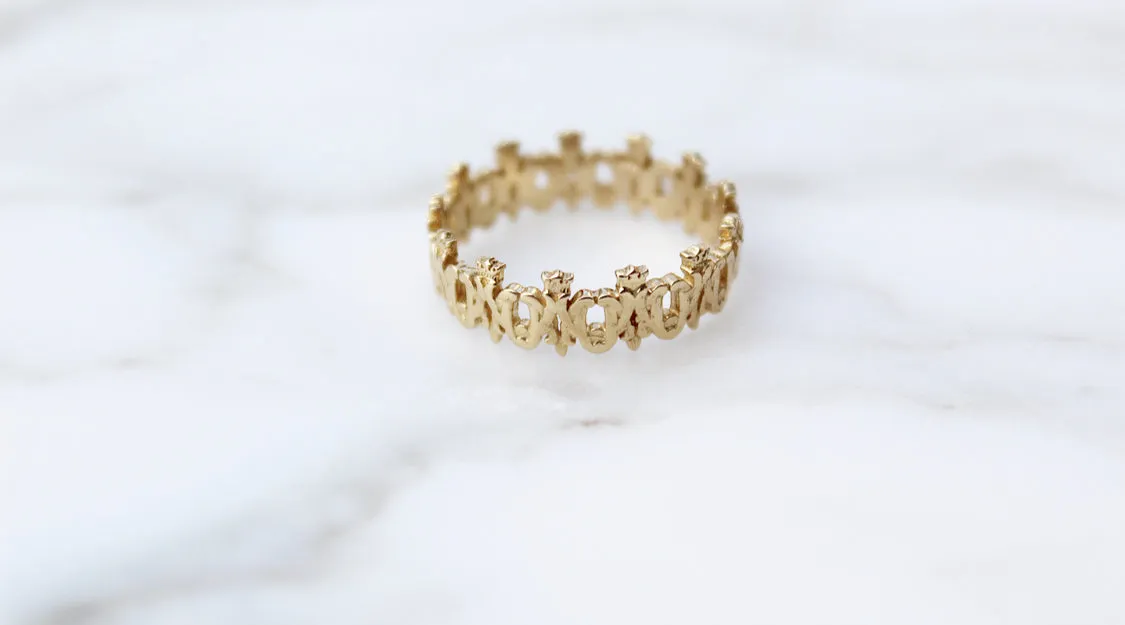 Maria Auspice Ring in 14K Gold