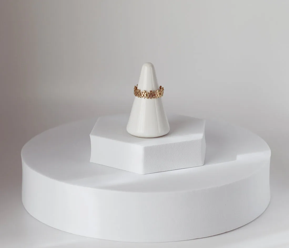 Maria Auspice Ring in 14K Gold