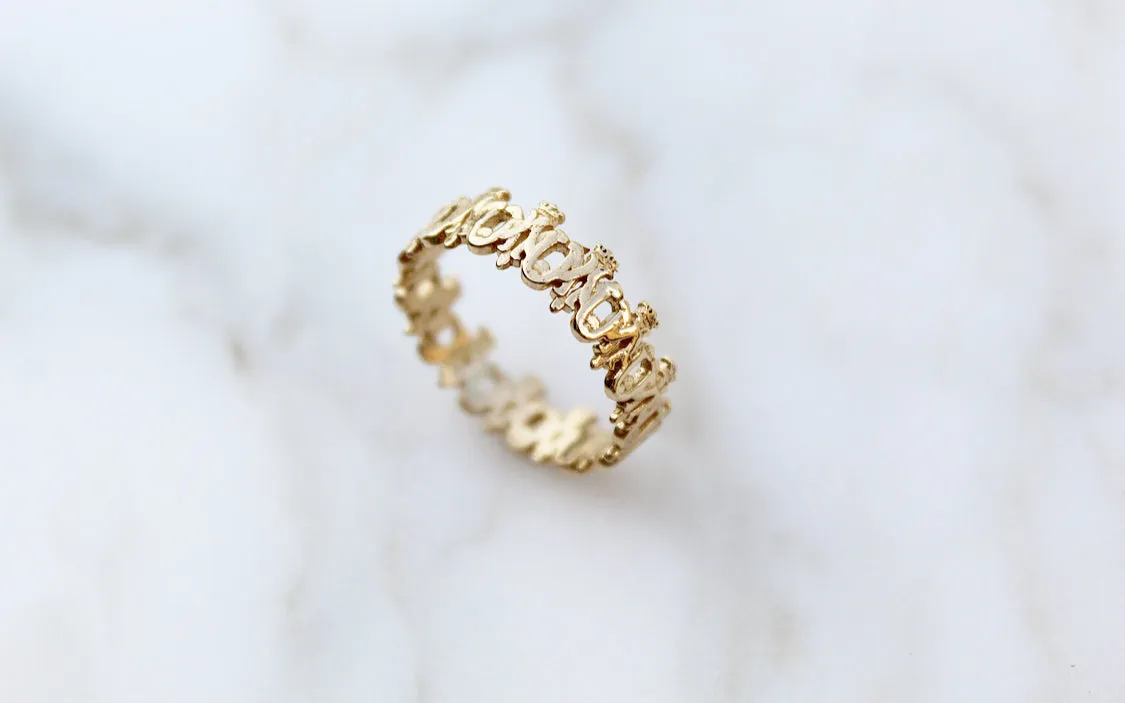 Maria Auspice Ring in 14K Gold