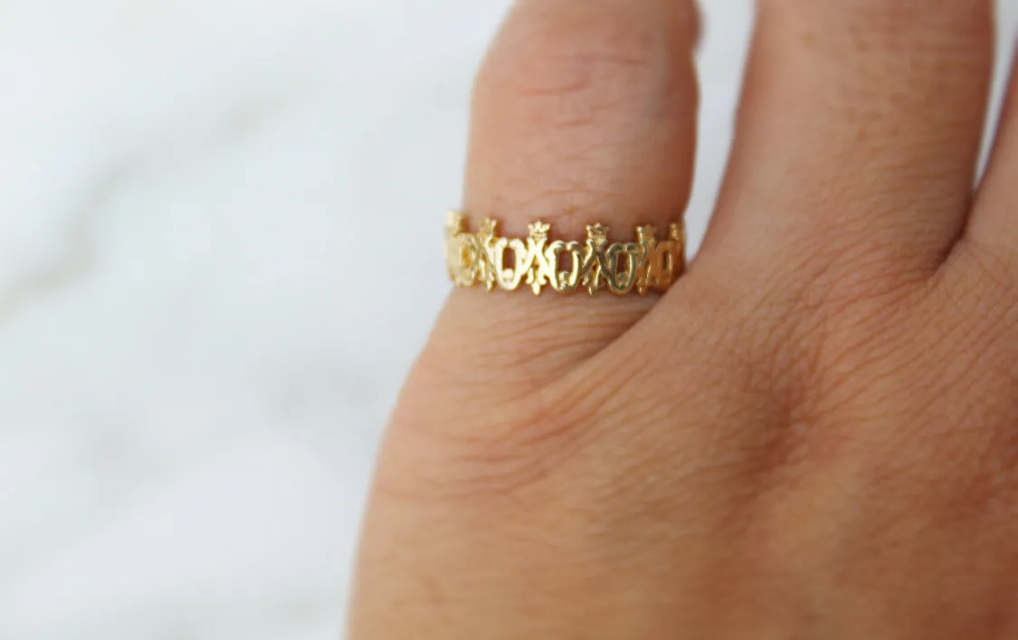 Maria Auspice Ring in 14K Gold