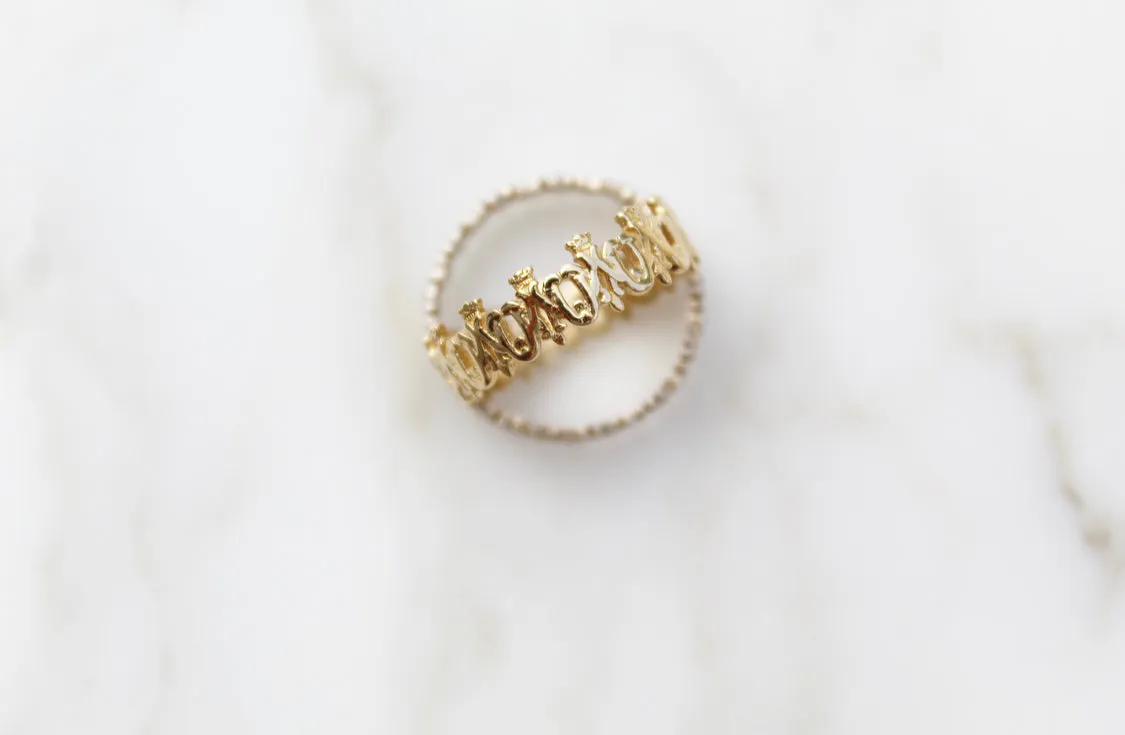 Maria Auspice Ring in 14K Gold