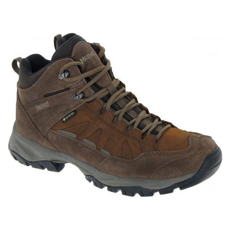 Meindl Nebraska Womens Mid GTX Waterproof Hiking Boots, Dark Brown