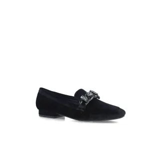 MENBUR Black Velvet Loafer