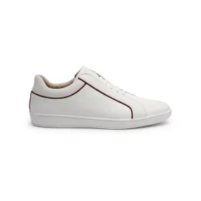 Men's Duke White Red Leather Sneakers 05291-002