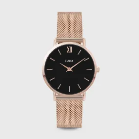 Minuit Mesh Black, Rose Gold Colour