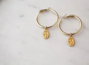 Miraculous Medal Hoops