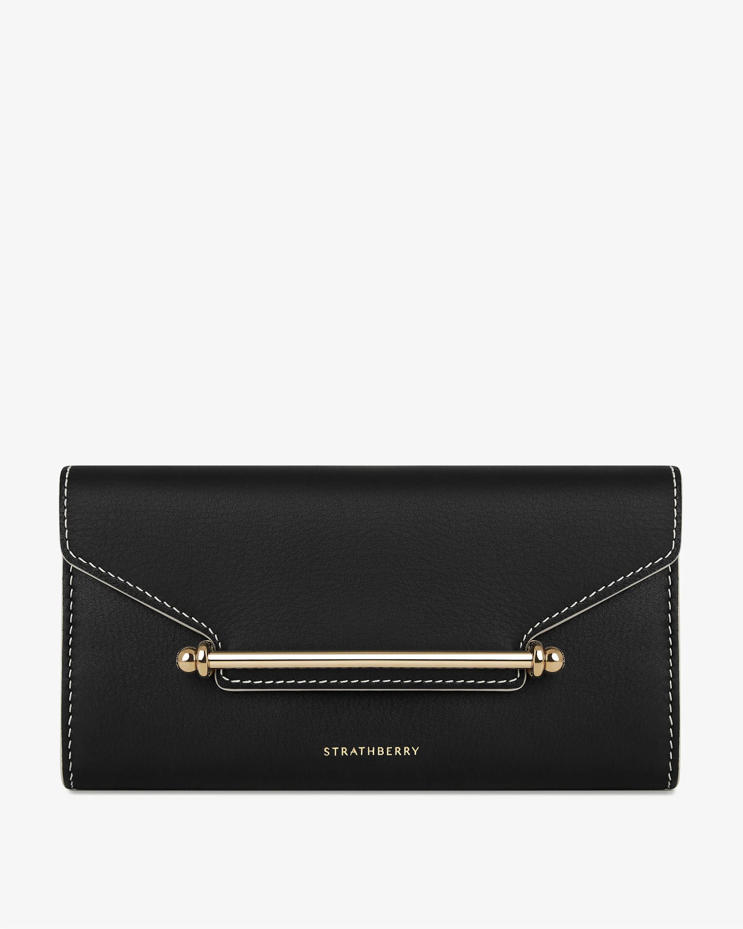 Multrees Chain Wallet - Black with Vanilla Edge/Stitch