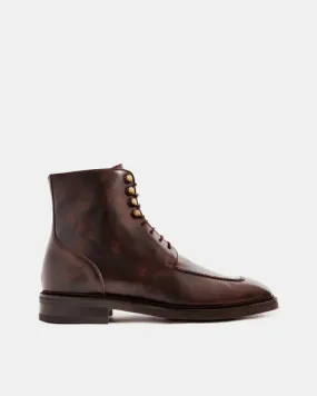 Museum Brown Leather Split Toe Boot