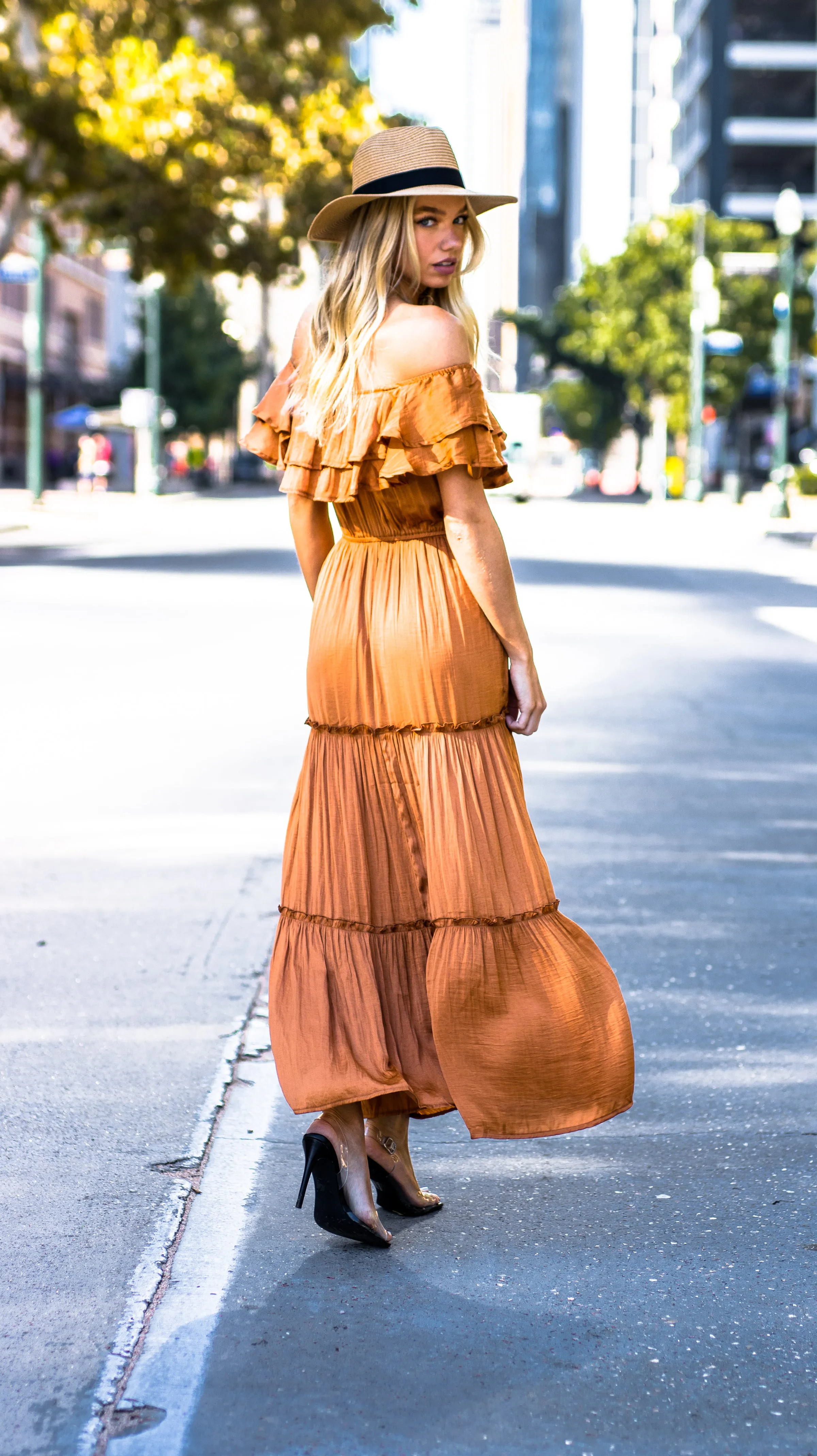 Off The Shoulder Maxi Dress | Bella Chic