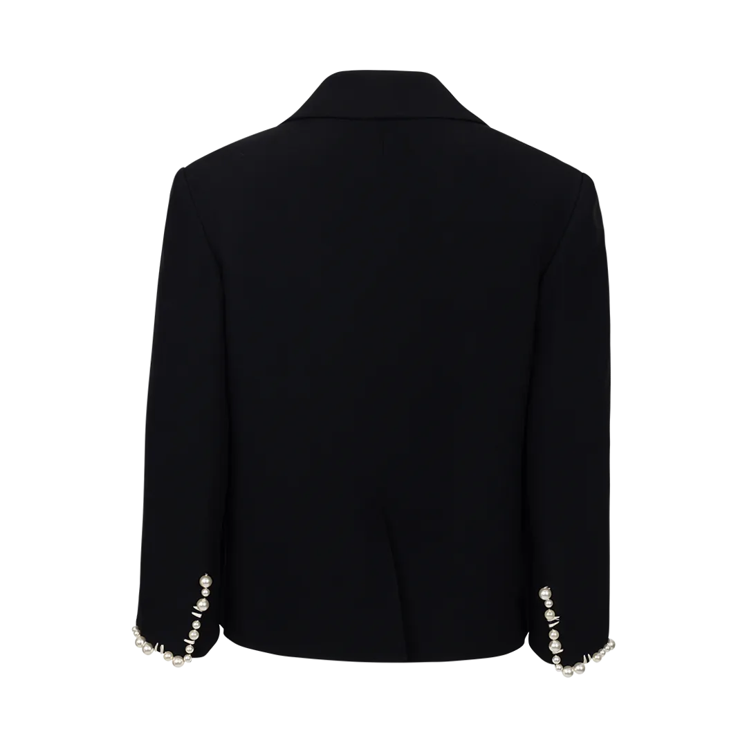 Pearl-Embellished Blazer