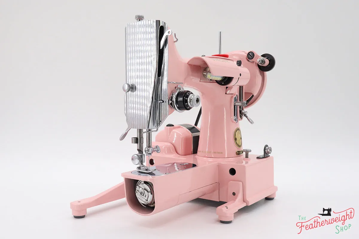 Singer Featherweight 222K Sewing Machine EN1365** - Fully Restored in Strawberry Cream