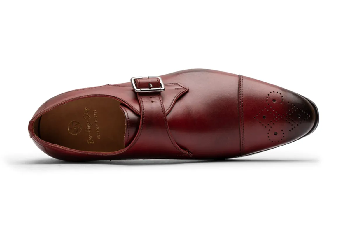 Single Strap Toecap Monk With Medallion/Ox