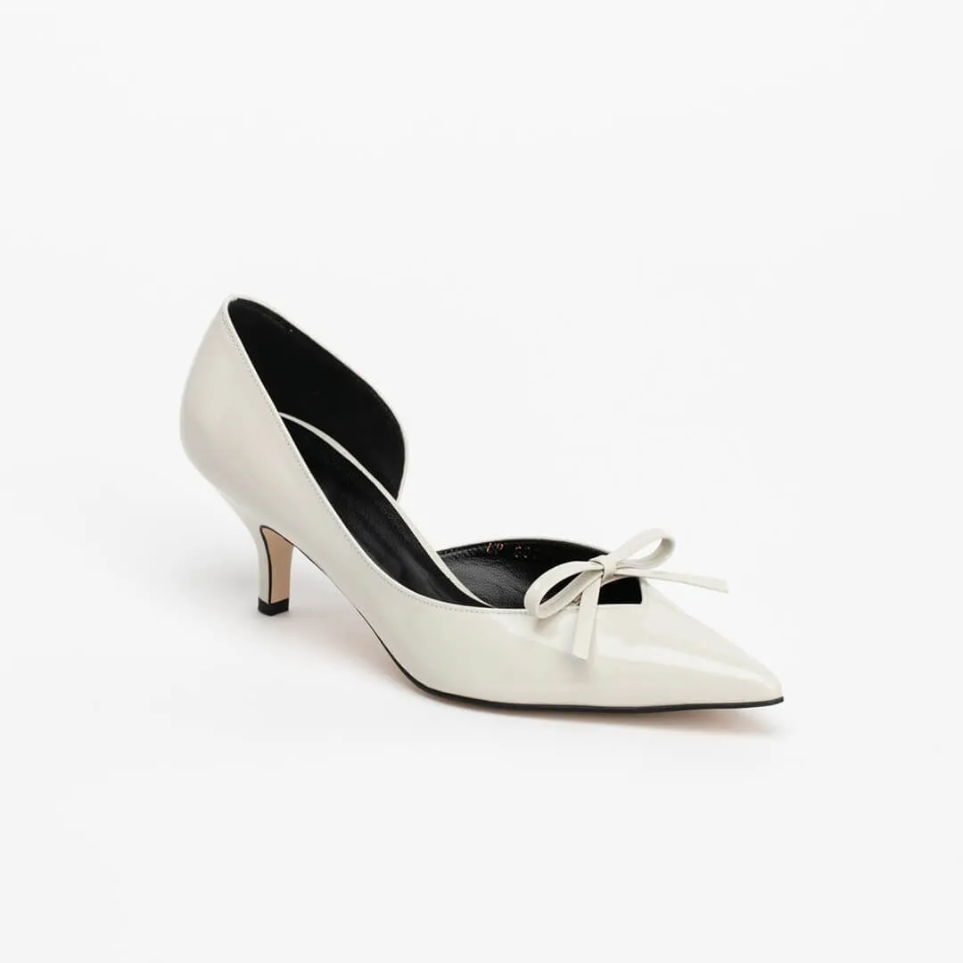 *UK size 2 - SAMORE - ivory, 4cm heels