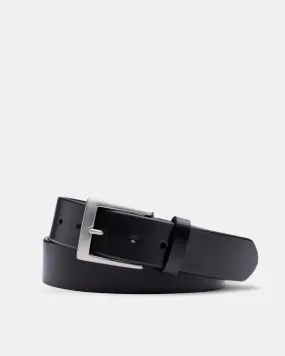 Venice Calf Belt in Black Leather