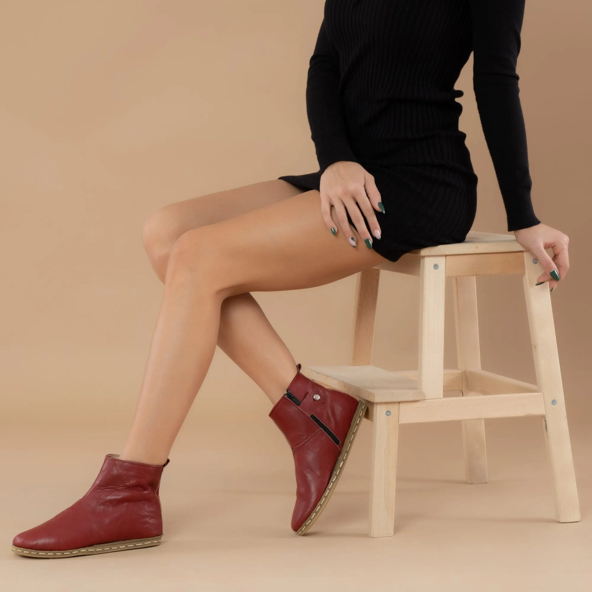 Women's Burgundy Boots